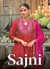 Sajni By Eba Chinon Embroidery Kurti With Bottom Dupatta Suppliers In India